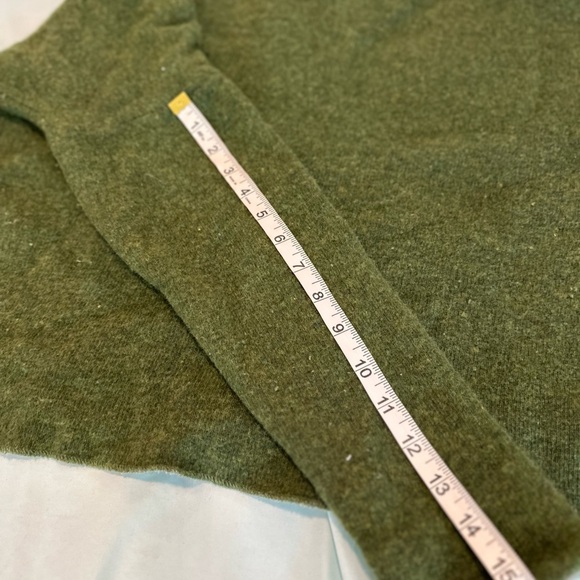 Women’s XL Stapf  Tirol Green Wool Boxy oversized Sweater. waffle knit interior - Picture 6 of 12